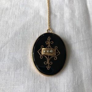 Antique Necklace on 18” 14kt delicate gold chain